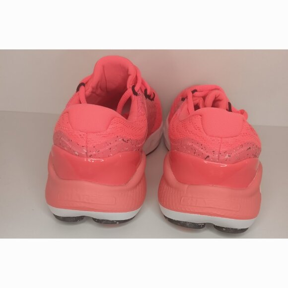 UNDER ARMOUR BRIGHT CORAL CHARGED VANTAGE PAINT SPLATTER RUNNING SHOES - Picture 4 of 6